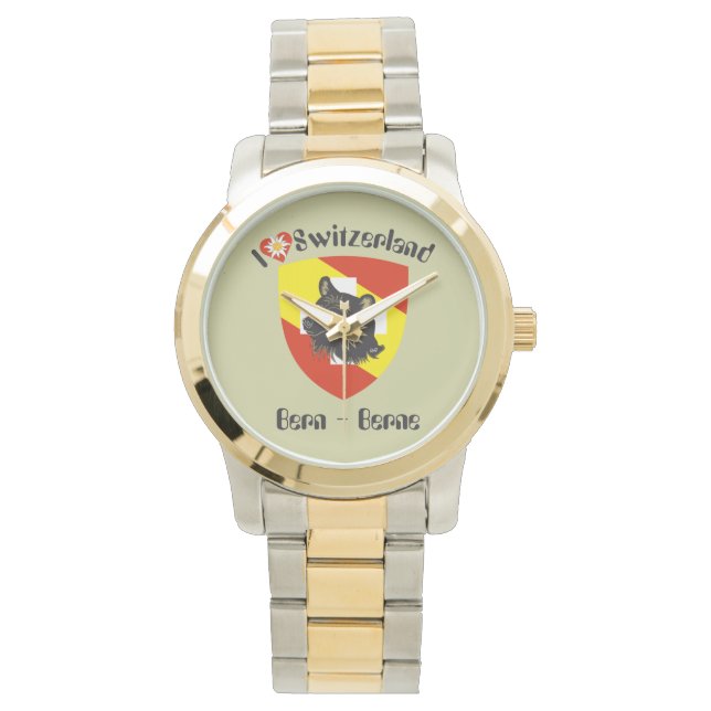 clock with Swiss draft Bern, Switzerland Watch (Front)