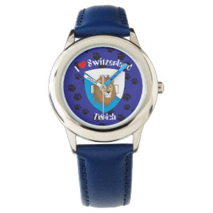 clock with Swiss draft Zurich Switzerland Watch