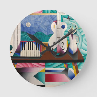 Clock with the painting of Teixeira Leite