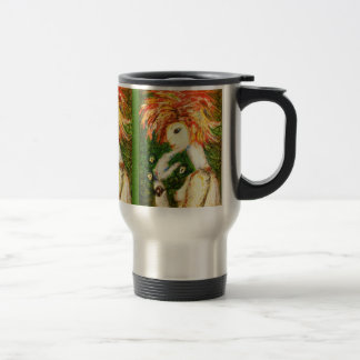 Clock Woman Travel Mug