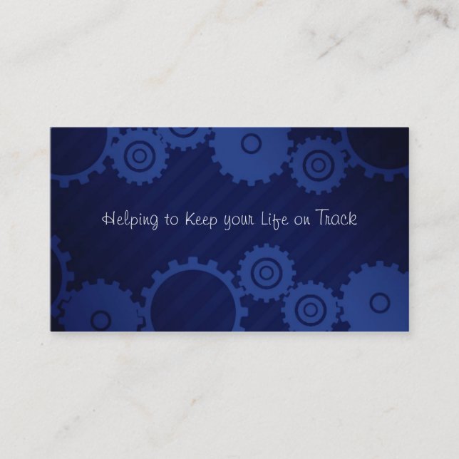 Clock work Business Cards (Front)