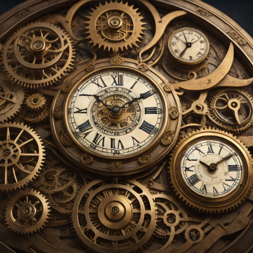 Clocks and pocket watches Steampunk 2 Tissue paper