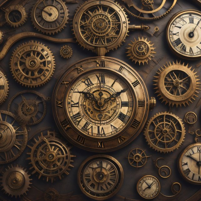 Clocks and pocket watches Steampunk Tissue paper (Creator Uploaded)