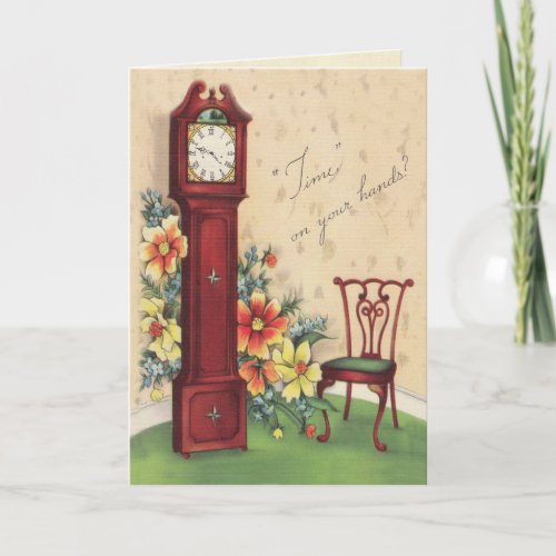 Clocks Get Well Card