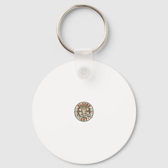 Clocks Time Blindness Cat Clocks Time Blindness Ca Keychain (Front)