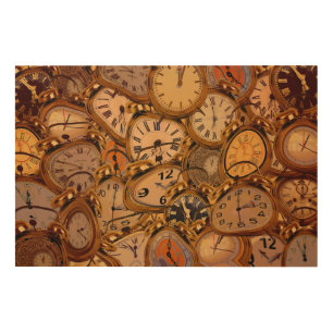 Clocks Wood Wall Art