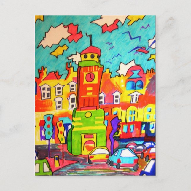 Clocktower Fun Postcard (Front)