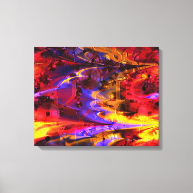 Clockwork 2 Wrapped Canvas Print (Front)