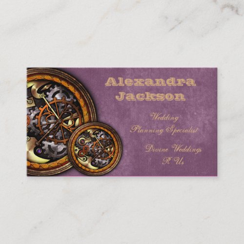 Clockwork and Leather, Business Card