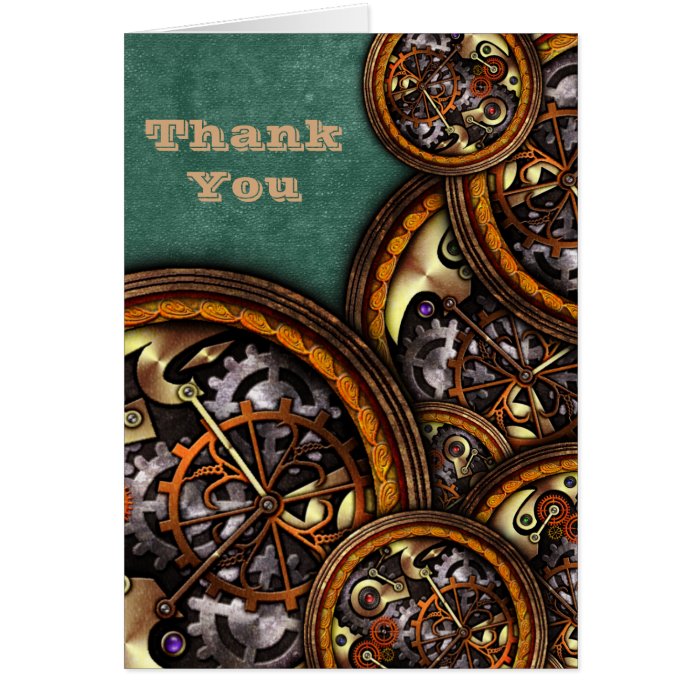 Clockwork and Leather, thank you Cards