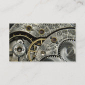 Clockwork Business Card Template (Back)