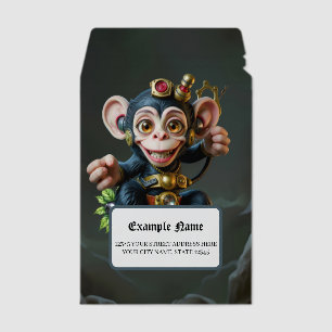 Clockwork Cavekeeper – The Whispering Monkey Envelope Mailers