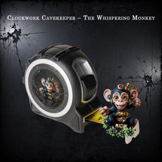 Clockwork Cavekeeper – The Whispering Monkey  Tape Measure (Creator Uploaded)