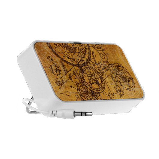 Clockwork Collage Portable Speaker (Side)