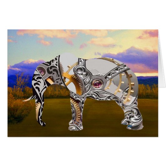 Clockwork Elephant Cards (Front Horizontal)