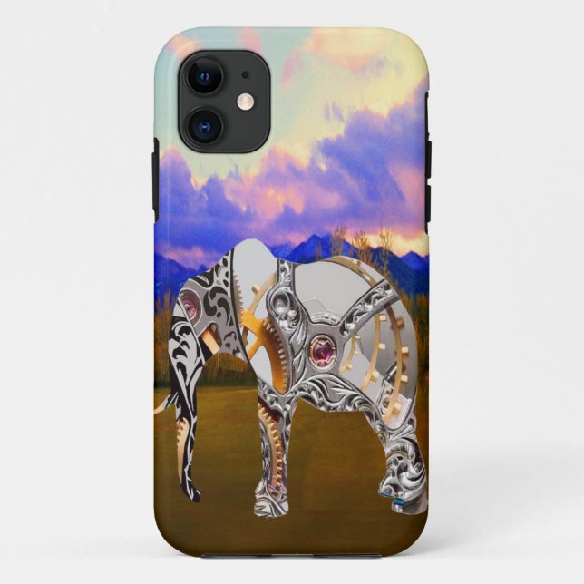 Clockwork Elephant Case-Mate iPhone Case (Back)
