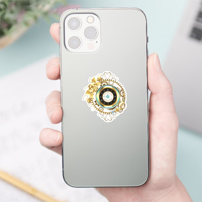 Clockwork Gilt Sticker (Phone)