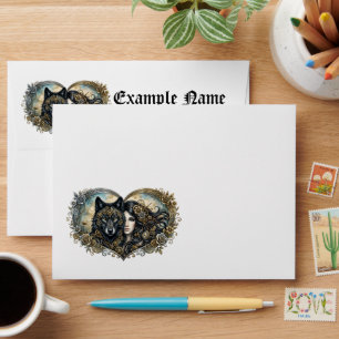 Clockwork Hearts The Eternal Bond of Wolf and Soul Envelope