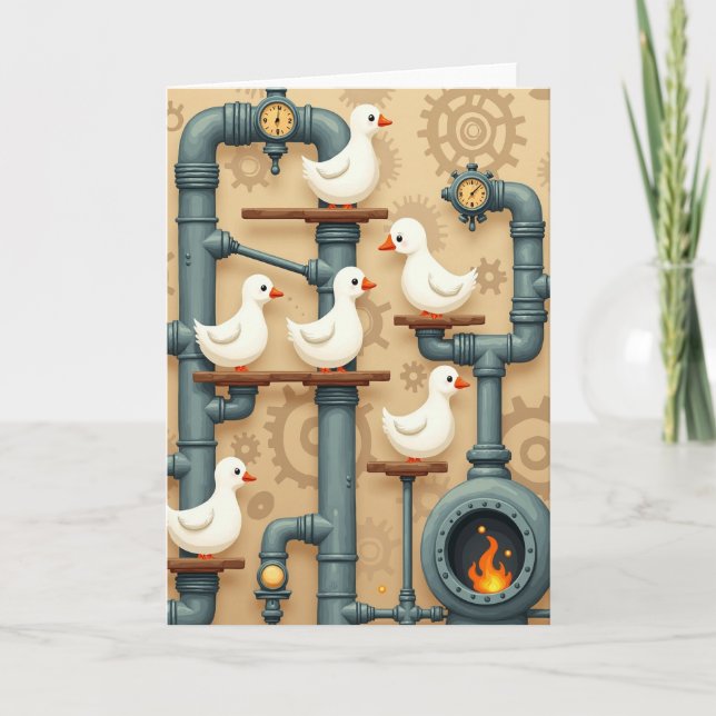 Clockwork Holiday Card (Front)
