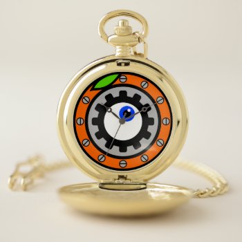 Clockwork Orange Pocket Watch by Taylord_Designs at Zazzle