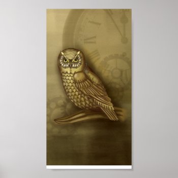 Clockwork Owl Print by SuperPsyduck at Zazzle