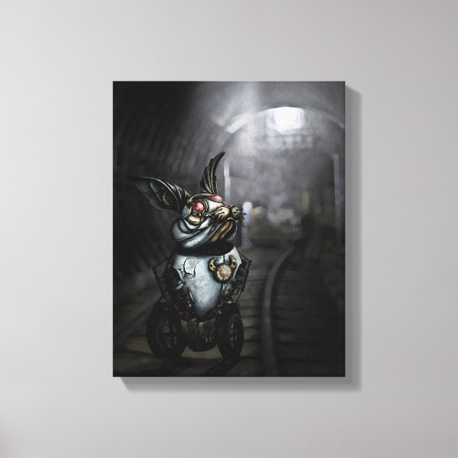 Clockwork Rabbit Canvas Print (Front)