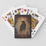 Clockwork Raven Playing Cards at Zazzle