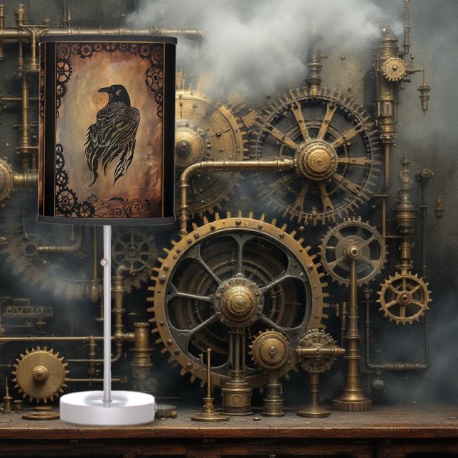 Clockwork Raven Table Lamp (Creator Uploaded)