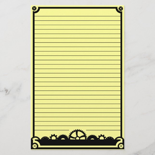 Clockwork Silhouette, stationery (Front)