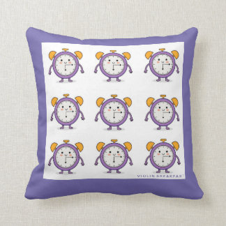 CLOCKY throw pillow