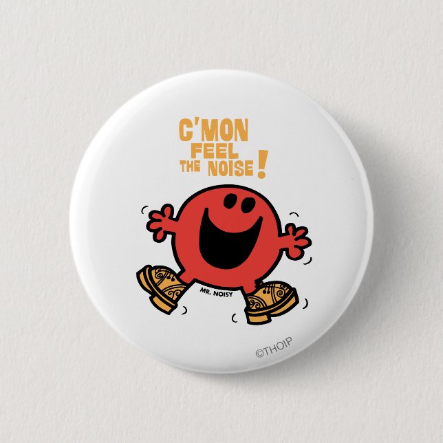 Clog Dancing Mr. Noisy Button (Front)