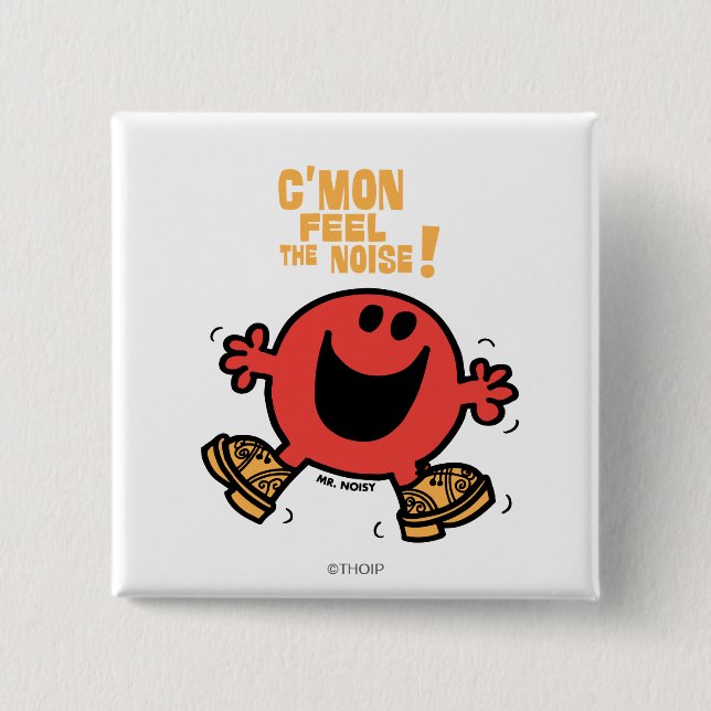 Clog Dancing Mr. Noisy Button (Front)