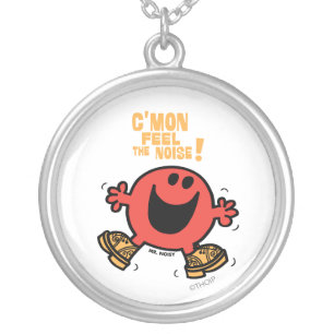 Clog Dancing Mr. Noisy Silver Plated Necklace