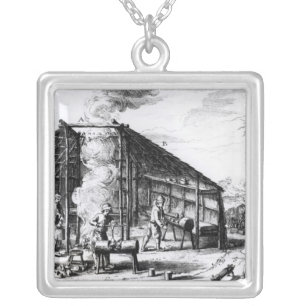 Clog Making Silver Plated Necklace