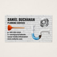 Clogged Pipes | Painted Brick Wall | Drain