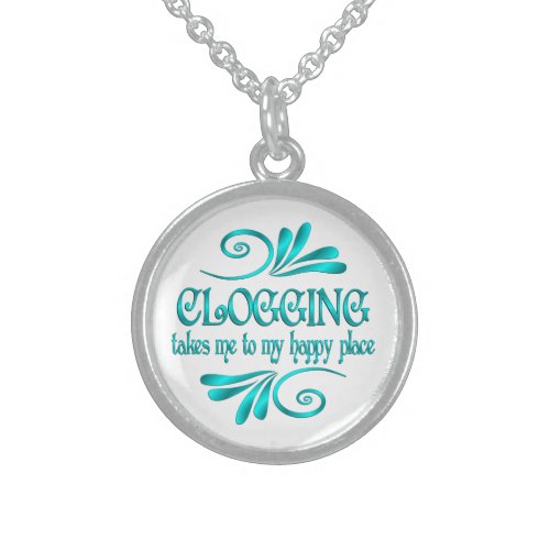 Clogging Happy Place Sterling Silver Necklace