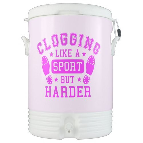Clogging Like a Sport but Harder Pink Beverage Cooler