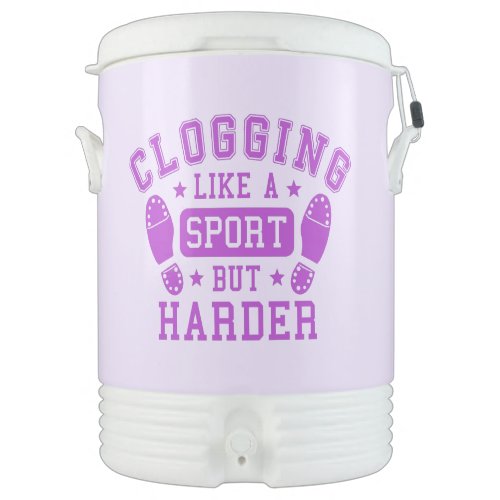 Clogging Like a Sport but Harder Purple Beverage Cooler