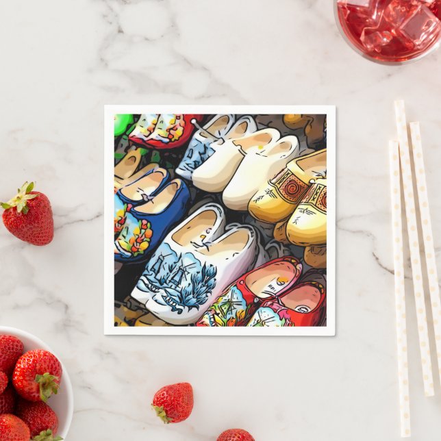 Clogs, Amsterdam, Netherlands - Paper Napkins (Insitu)