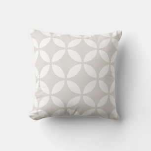 Cloisonne 2 [gray] - Japanese Traditional Pattern Throw Pillow