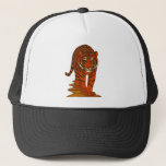 Cloisonne Art Tiger on the Jungle Path Trucker Hat