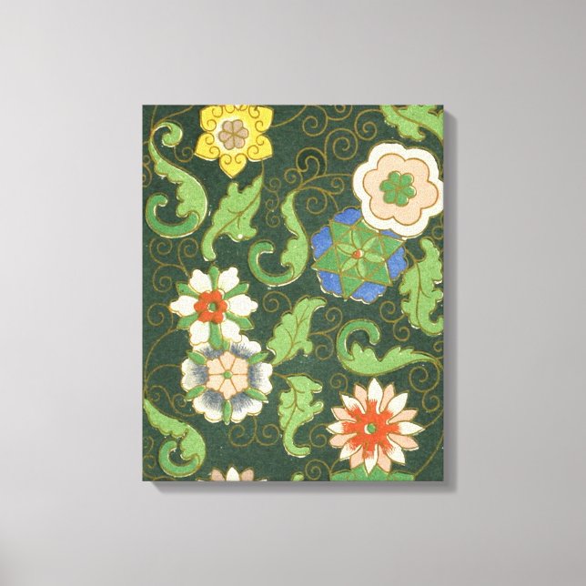 Cloisonne China Patter Asian Oriental Canvas Print (Front)