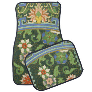 Cloisonne China Patter Asian Oriental Car Mat