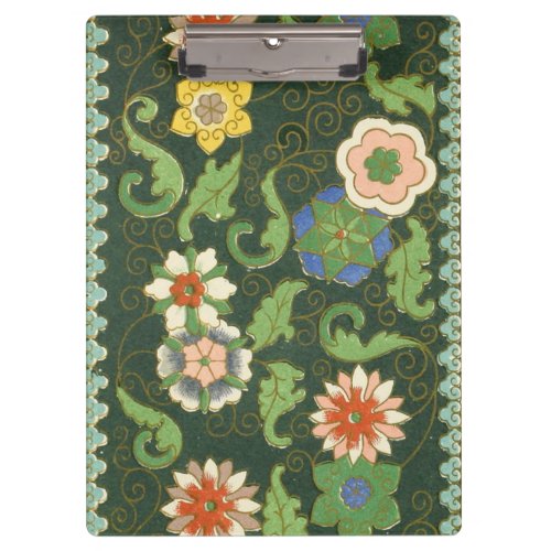 Cloisonne China Patter Asian Oriental Clipboard
