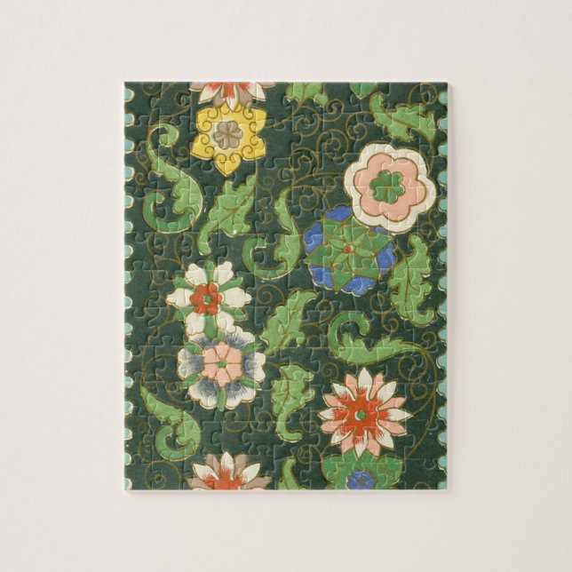 Cloisonne China Patter Asian Oriental Jigsaw Puzzle (Vertical)
