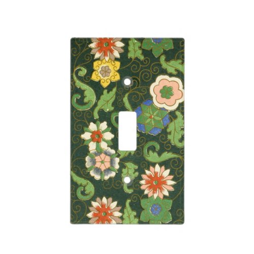 Cloisonne China Patter Asian Oriental Light Switch Cover