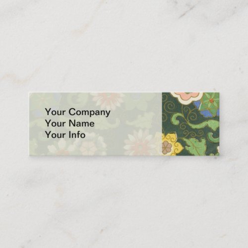 Cloisonne China Patter Asian Oriental Mini Business Card