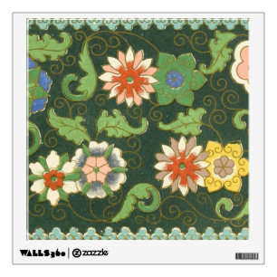 Cloisonne China Patter Asian Oriental Wall Sticker