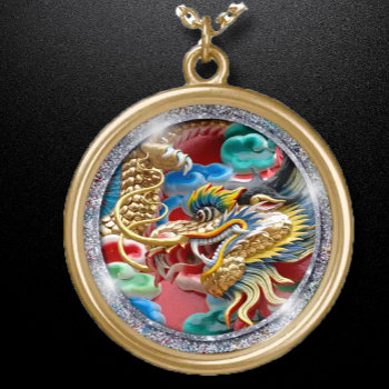 Cloisonne Dragon Necklace by SharonCullars at Zazzle