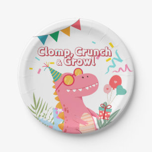 Clomp, Crunch & Growl! Dinosaur Party Paper Plates